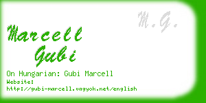 marcell gubi business card